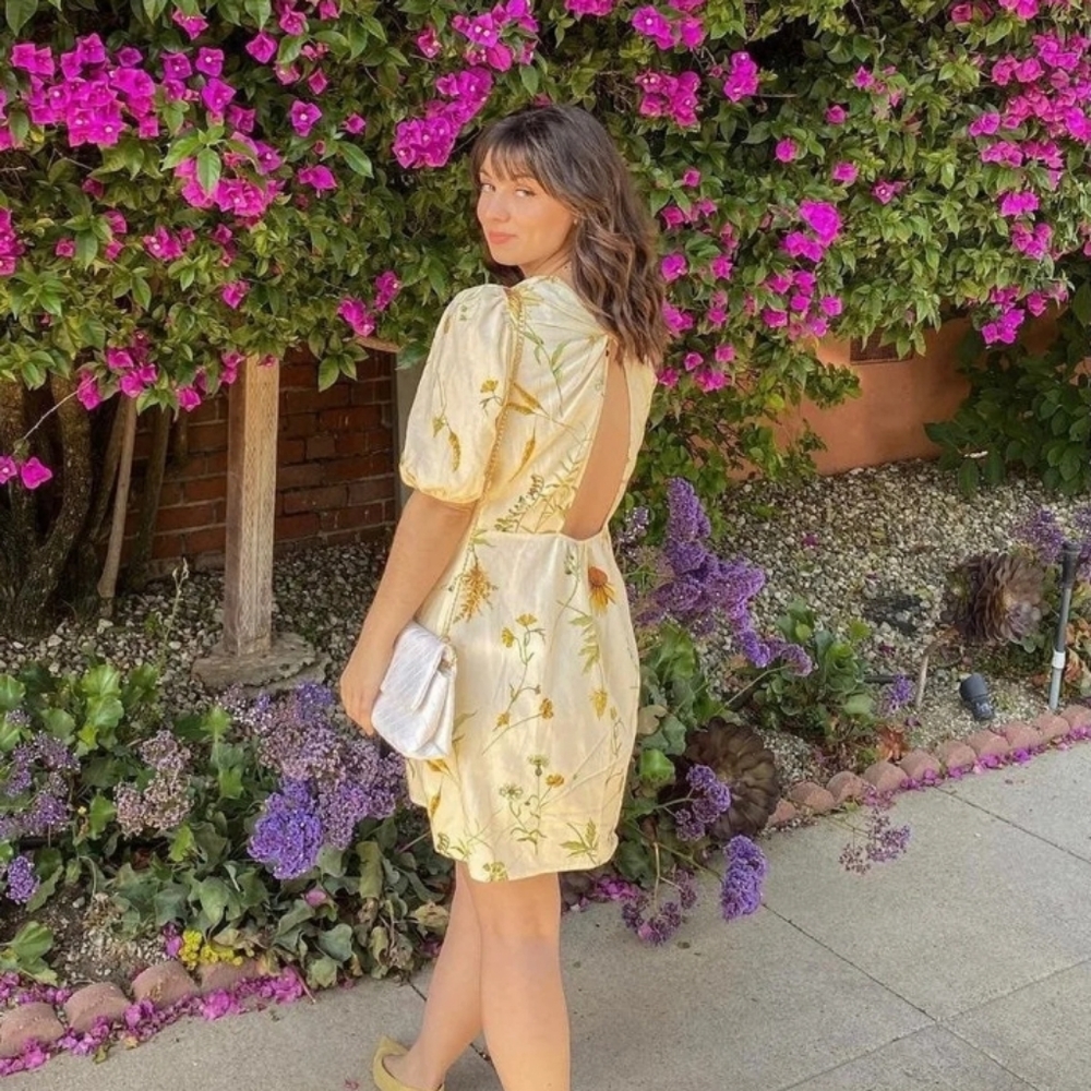 H&M Wildflower Collection Linen Blend Dress